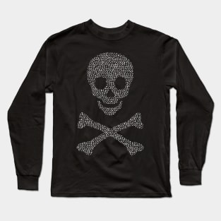 Cats Skull and Crossbones Long Sleeve T-Shirt